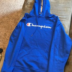 Blue champions hoodie